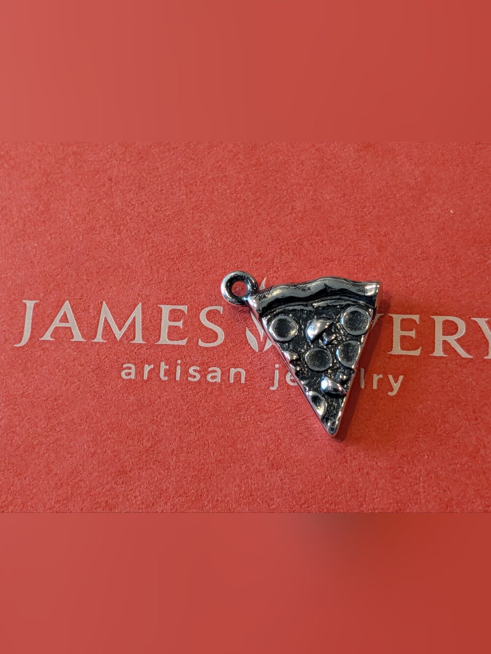 James Avery Silver Pizza Slice Charm Sterling Silver (Retired)